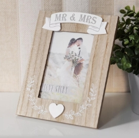 Mr & Mrs Photo Frame 