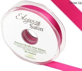 Fuchsia Satin Ribbon 15mm