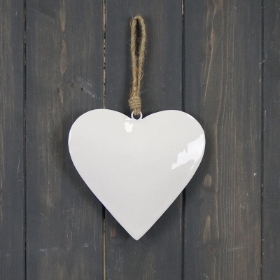 Hanging Enamel Heart 15cm
