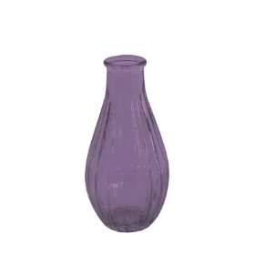 Lilac Fluted Bud Vase 14cm