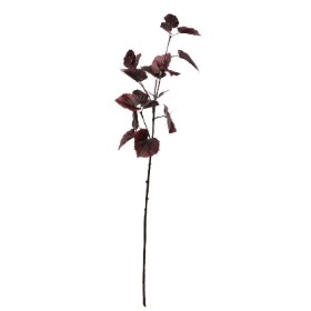 Burgundy Tilia Leaves 81cm