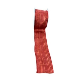 Red Xmas Ribbon 63mm