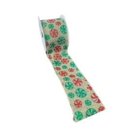 Xmas Candy Ribbon 63mm