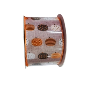 Pumpkin Ribbon 60mm x 10m
