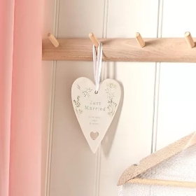 Love Story Just Married Heart 13cm