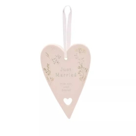 Love Story Just Married Heart 13cm