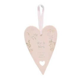 Love Story Mr & Mrs Heart 13cm