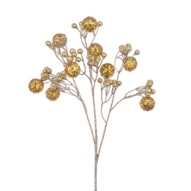 Gold Glitterball Spray 66cm