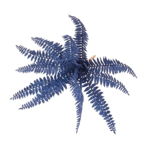 Blue Glitter Boston Fern 29cm