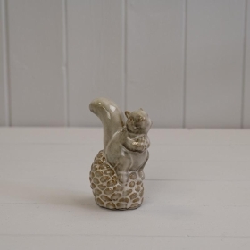 Squirrel On Pinecone 11cm