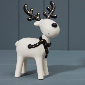 Black & White Deer 17cm