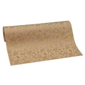 Gold Foliage Kraft Paper