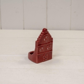 Red Round Tealight House 9.5cm