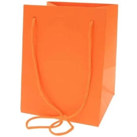 Large Orange Hand Tie Bag x10