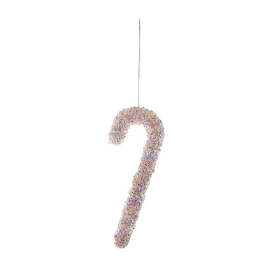 Pink Sparkle Candy Cane 19cm