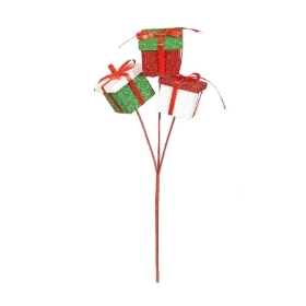 Red-Green-White Parcel Spray 46cm
