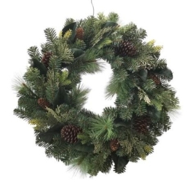 Magnolia & Cone Wreath 75cm