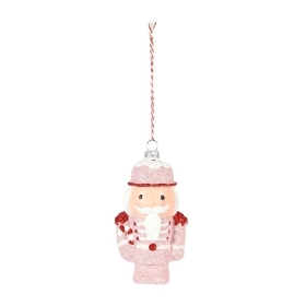 Pink Soldier & Candy Cane 12cm