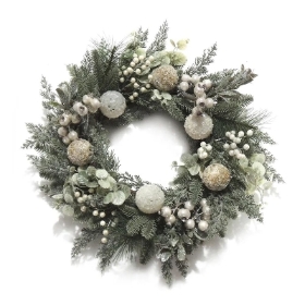 Frosted Pine Wreath 50cm
