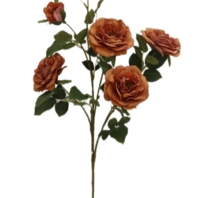 Brown Spray Rose 69cm