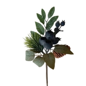 Blueberry & Cone Pick 25cm