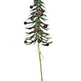 Green Xmas Tree Stem 40cm