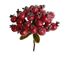 Frosty Red Berry Bush 20cm