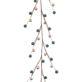 Green & Gold Berry Garland 150cm