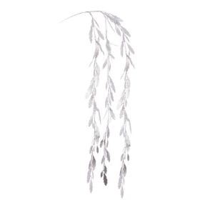 Silver Hanging Leaf 97cm