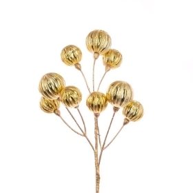 Gold Bauble Spray 51cm