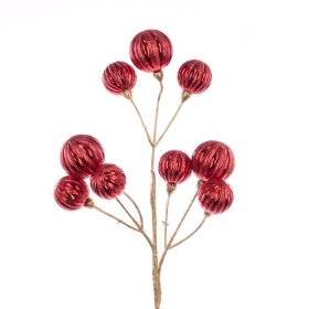 Red Bauble Spray 51cm