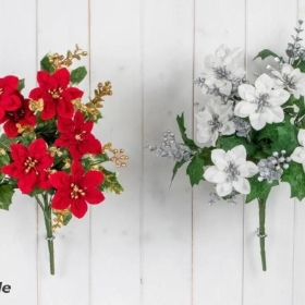 Silver Euc & Point Bush 37cm