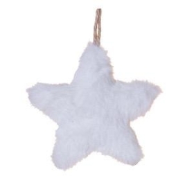 White Fur Star 12cm