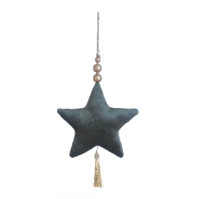 Green Velvet Star 22cm