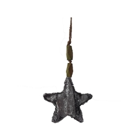 Silver Velvet Star 15cm