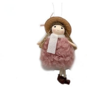 Xmas Girl Hanger 14cm