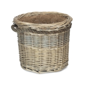 Rope Handled Log Basket 34cm