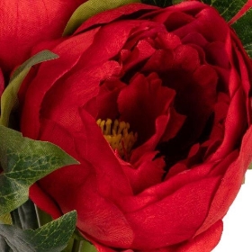 Large Red Peony Bundle 30cm