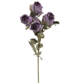 Purple Dry Spray Rose 43cm