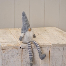 Sitting Grey Wool Gonk 20cm