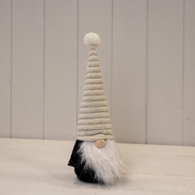 Cream Ribbed Hat Gonk 30cm