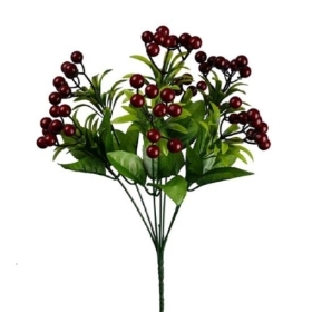Burgundy Berry Bush 37cm