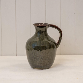 Dark Green Short Jug  23cm