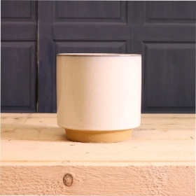 17cm Glazed Cream Pot 