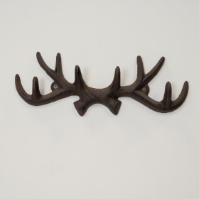 Cast Iron Antler Coat Hook 12cm