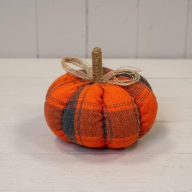 Tartan Pumpkin 15cm