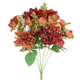 Dried Autumn Dahlia Bush 45cm