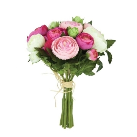 Pink Ranunculus Bundle 23cm