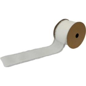 White Frayed Boho Chiffon 5 yds