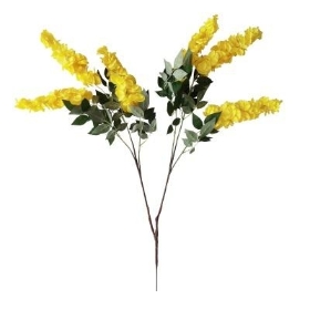 Yellow Wisteria Branch 100cm